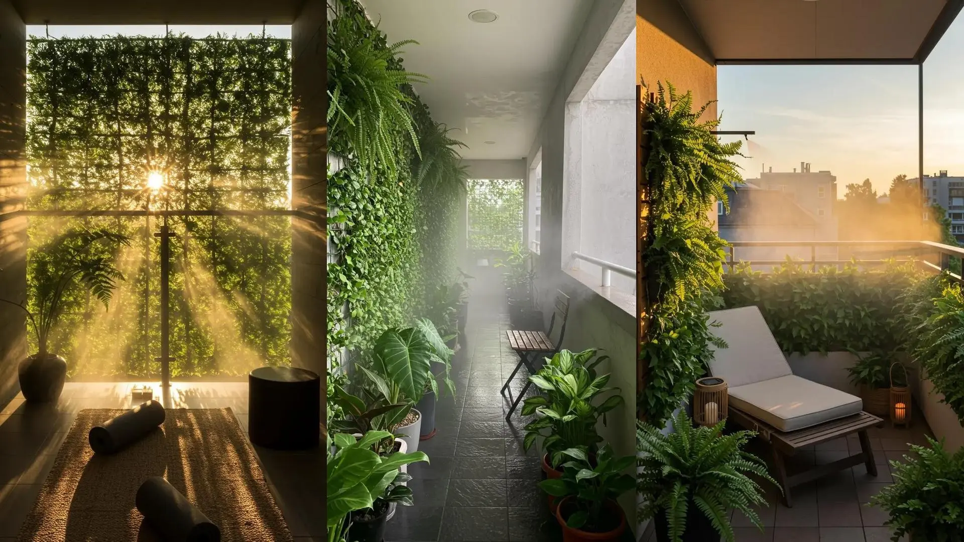 28 Urban Rainforest Balconies: Fern Fences, Misting Systems & Dark-Wood ...